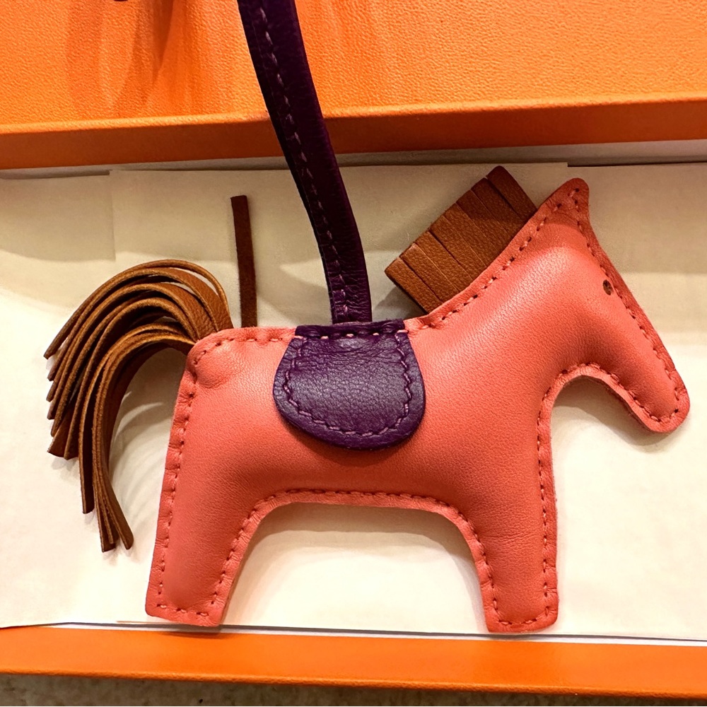 Authentic HERMES Rodeo PM Rose Azalee